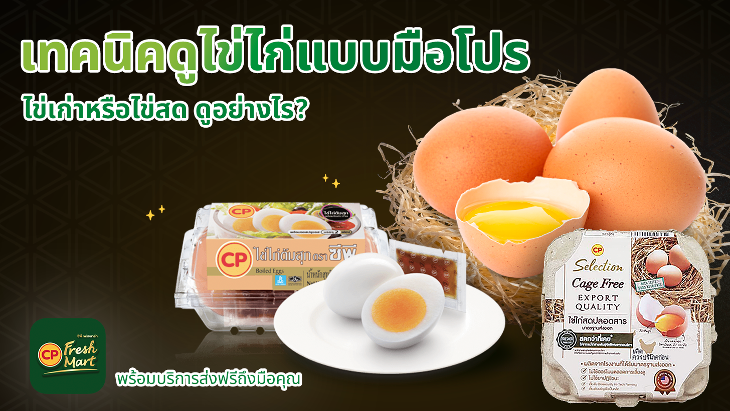 ไข่เก่า ไข่สด ดูอย่างไร? เทคนิคดูคุณภาพไข่ไก่ด้วยตัวเองแบบมือโปร